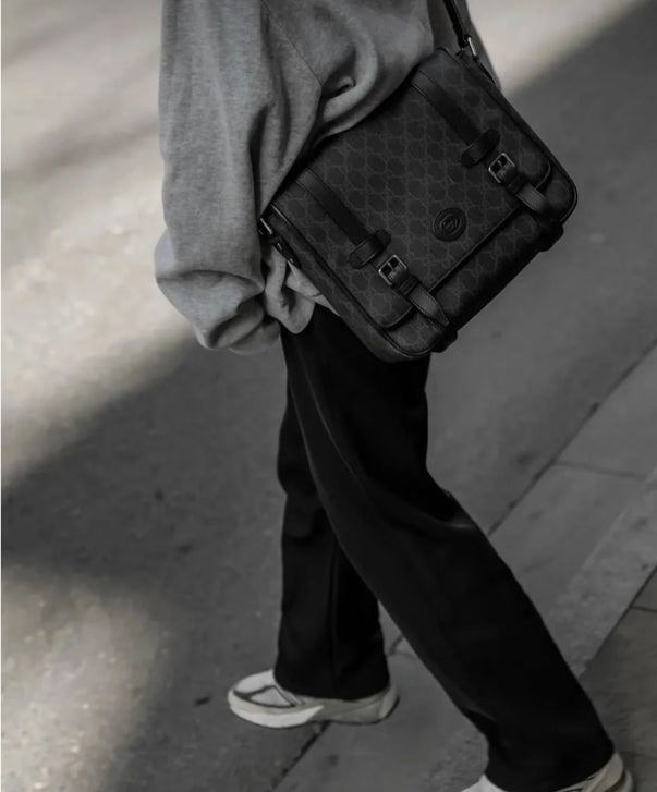 Gucci Canvas Black Messenger Bag