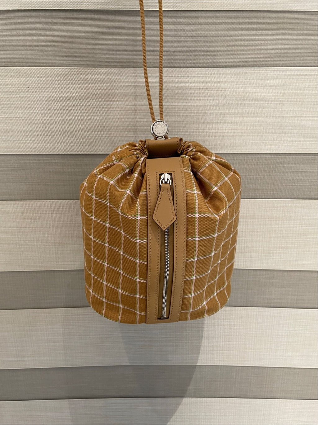 Hermes Canvas Bucket & Drawstring Bag