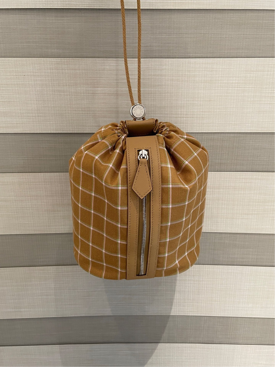 Hermes Canvas Bucket & Drawstring Bag
