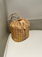 Hermes Canvas Bucket & Drawstring Bag