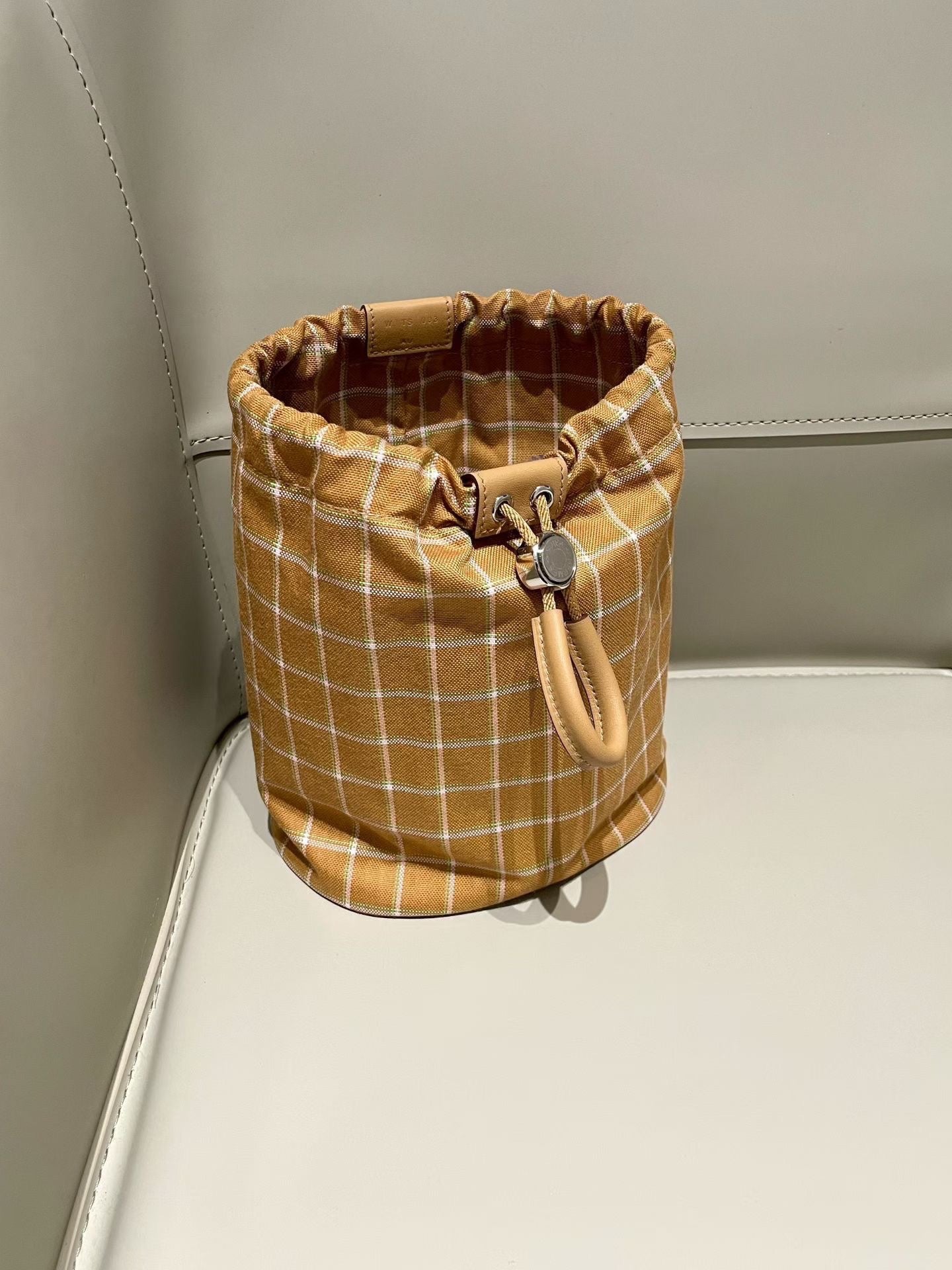 Hermes Canvas Bucket & Drawstring Bag