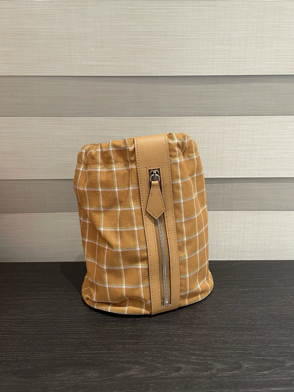 Hermes Canvas Bucket & Drawstring Bag