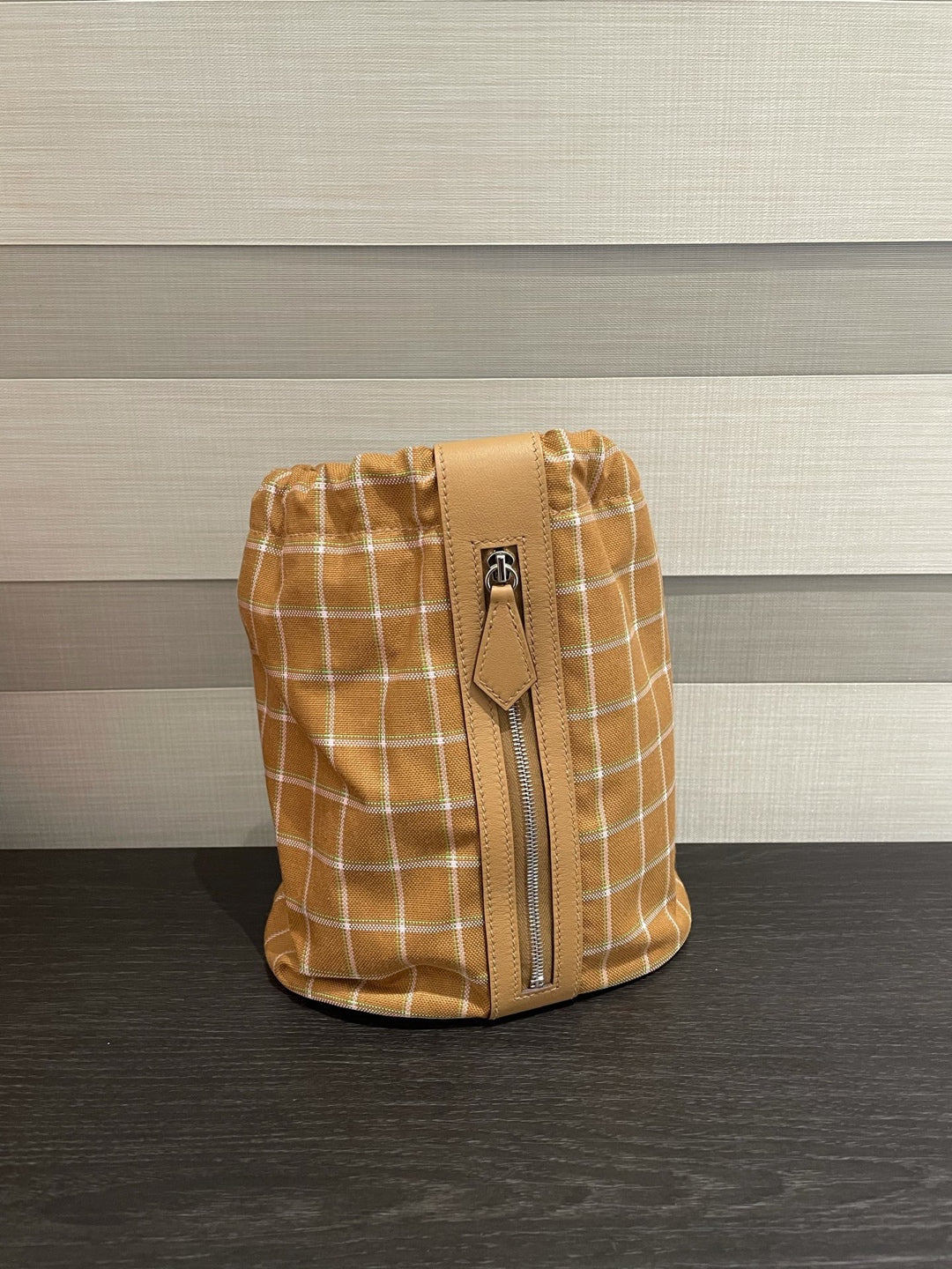 Hermes Canvas Bucket & Drawstring Bag