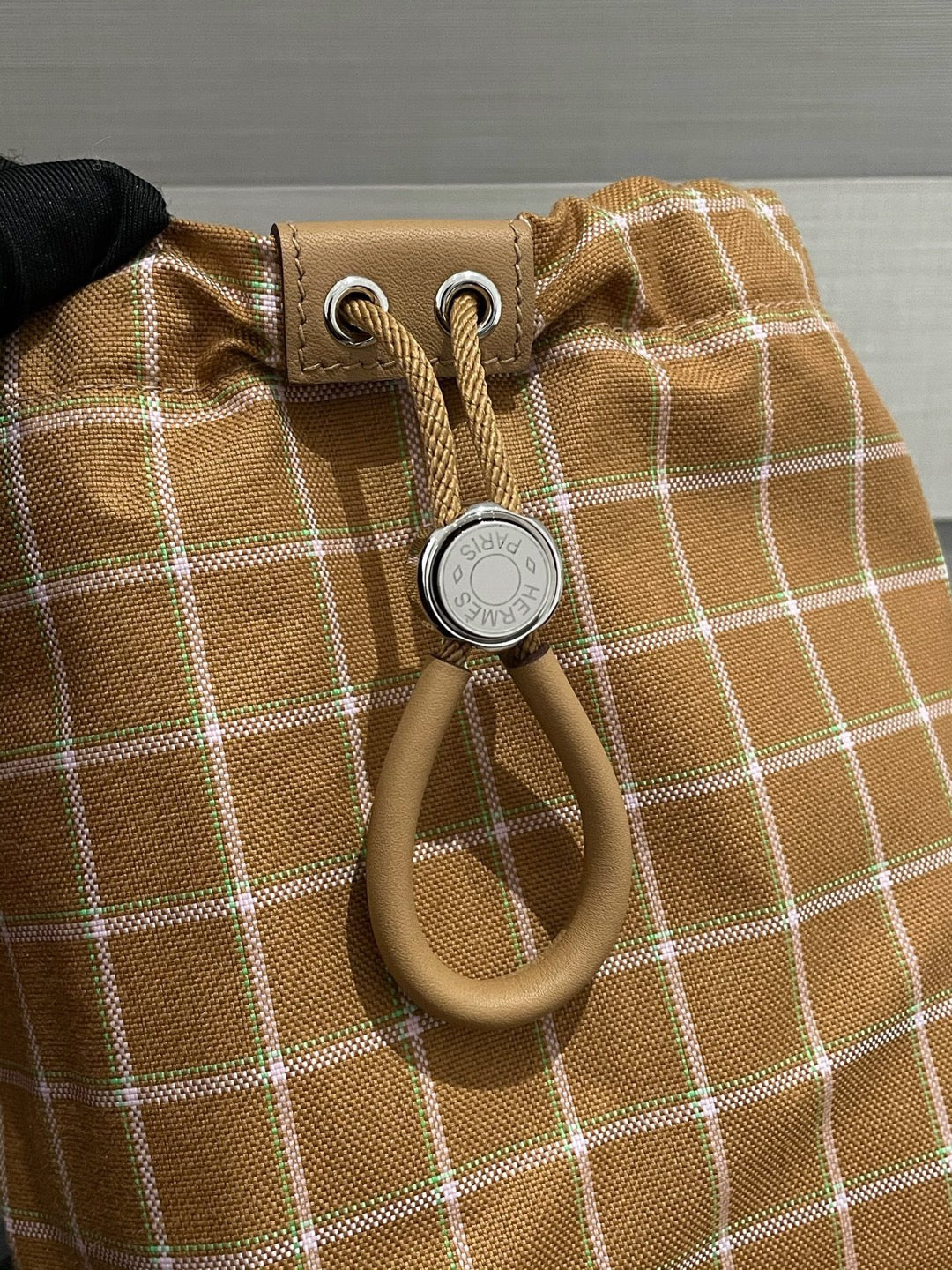 Hermes Canvas Bucket & Drawstring Bag