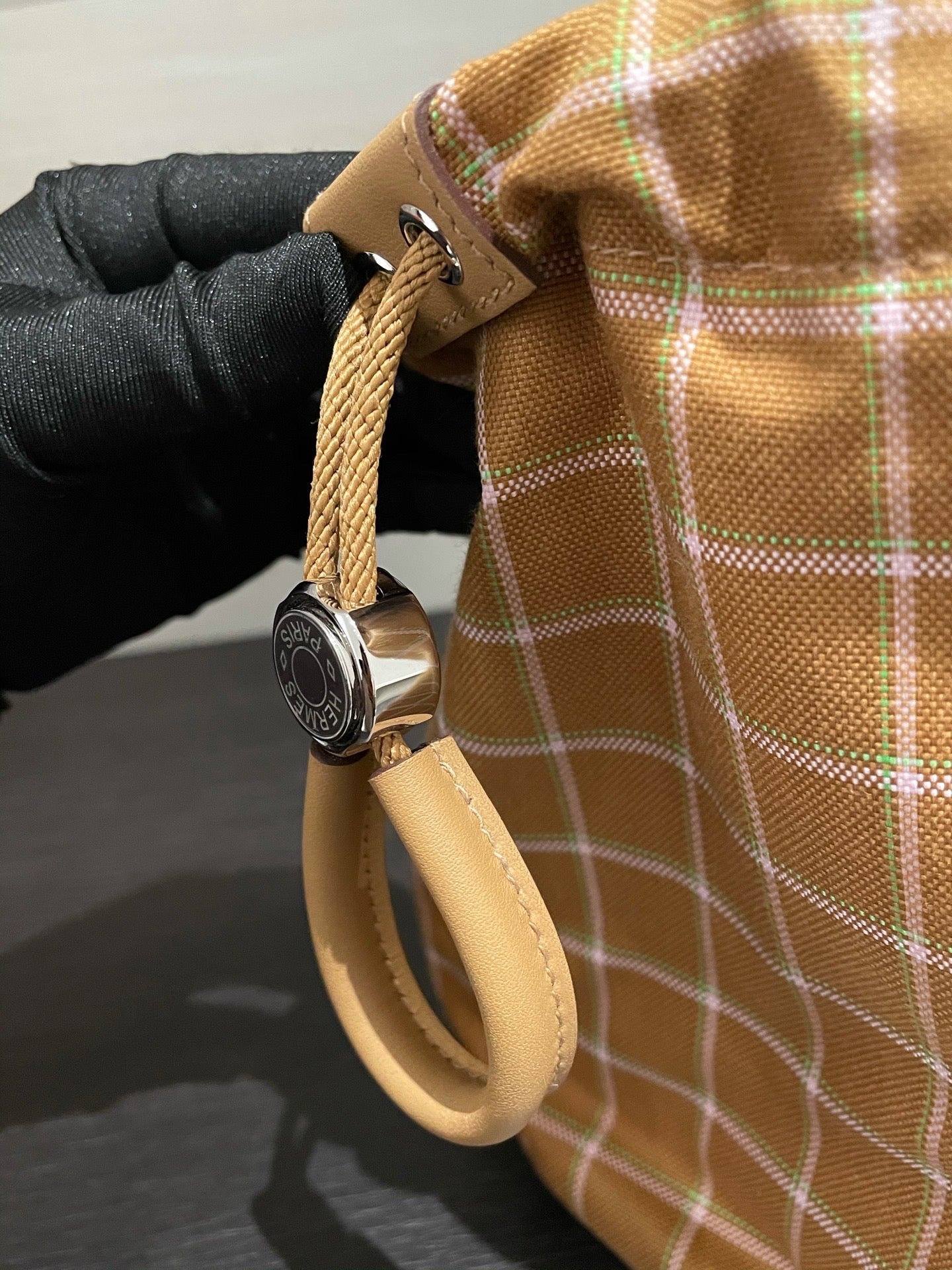 Hermes Canvas Bucket & Drawstring Bag
