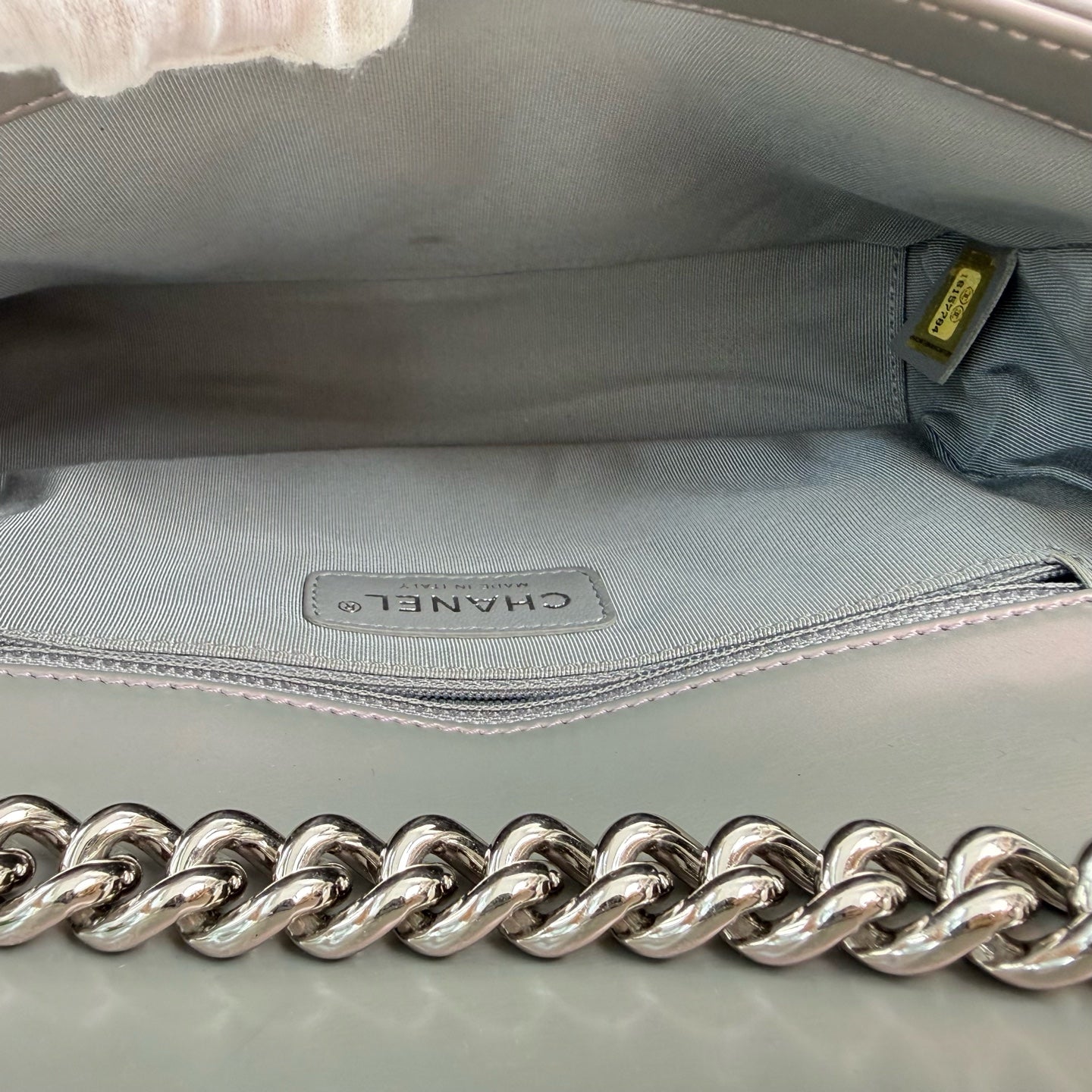 Chanel Silver Shoulder Bag