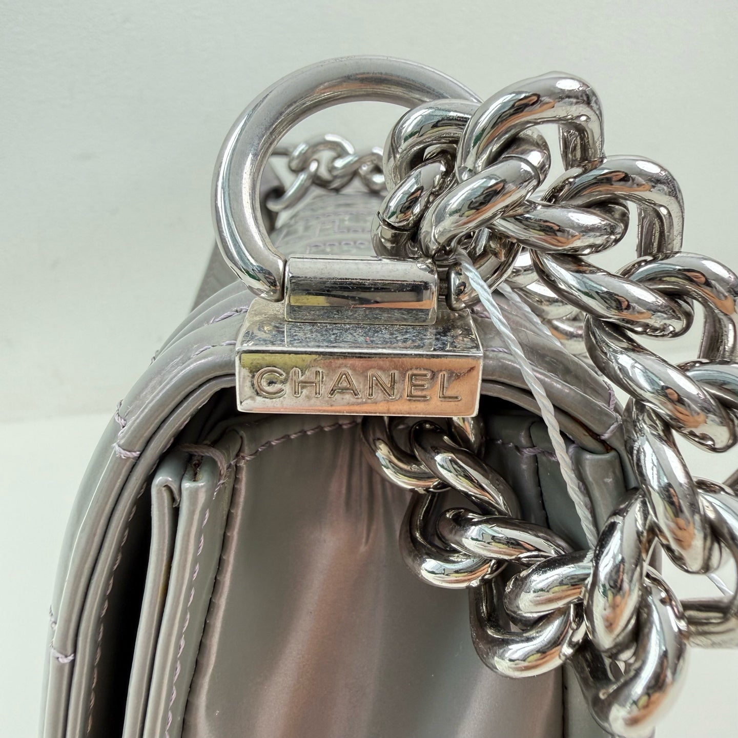 Chanel Silver Shoulder Bag