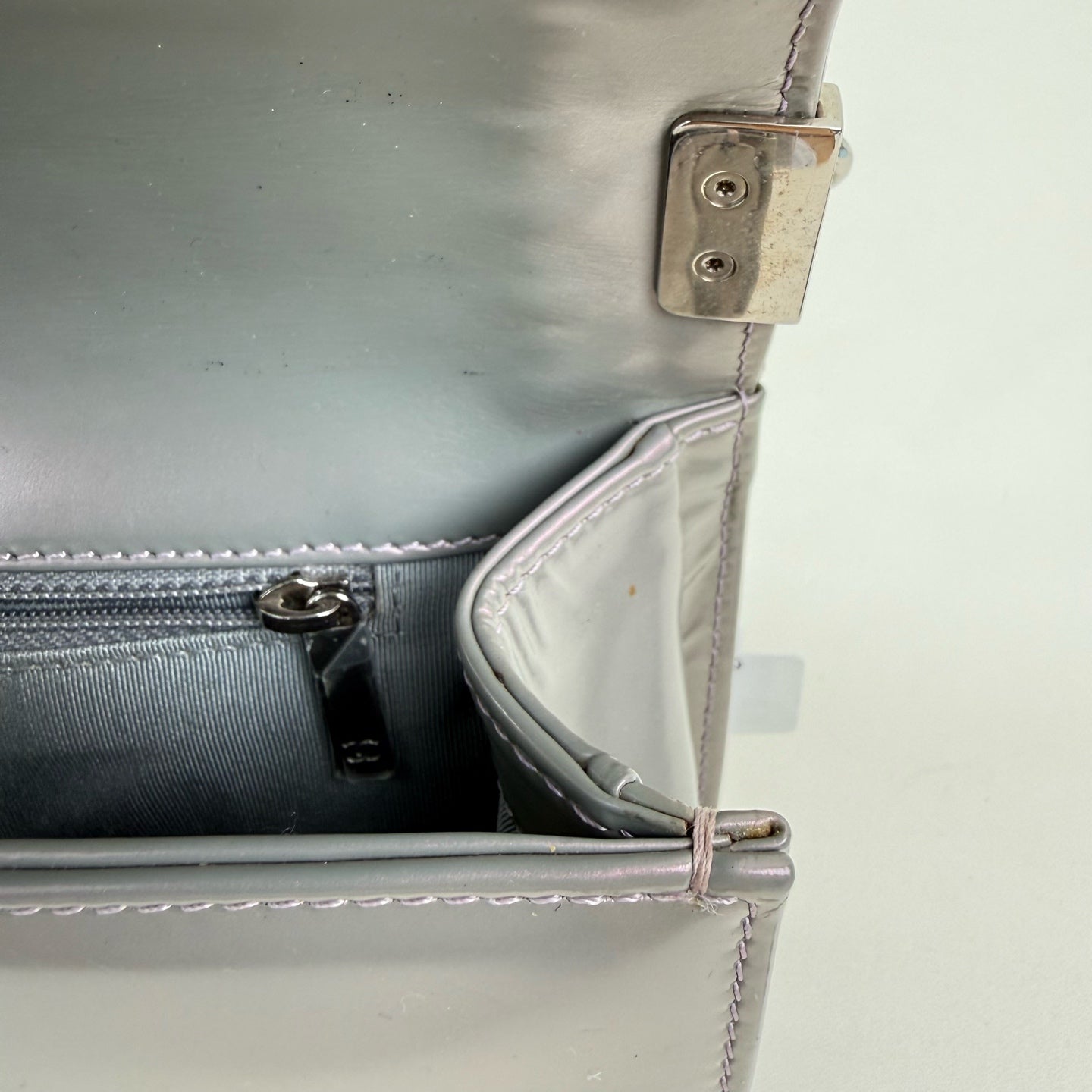 Chanel Silver Shoulder Bag