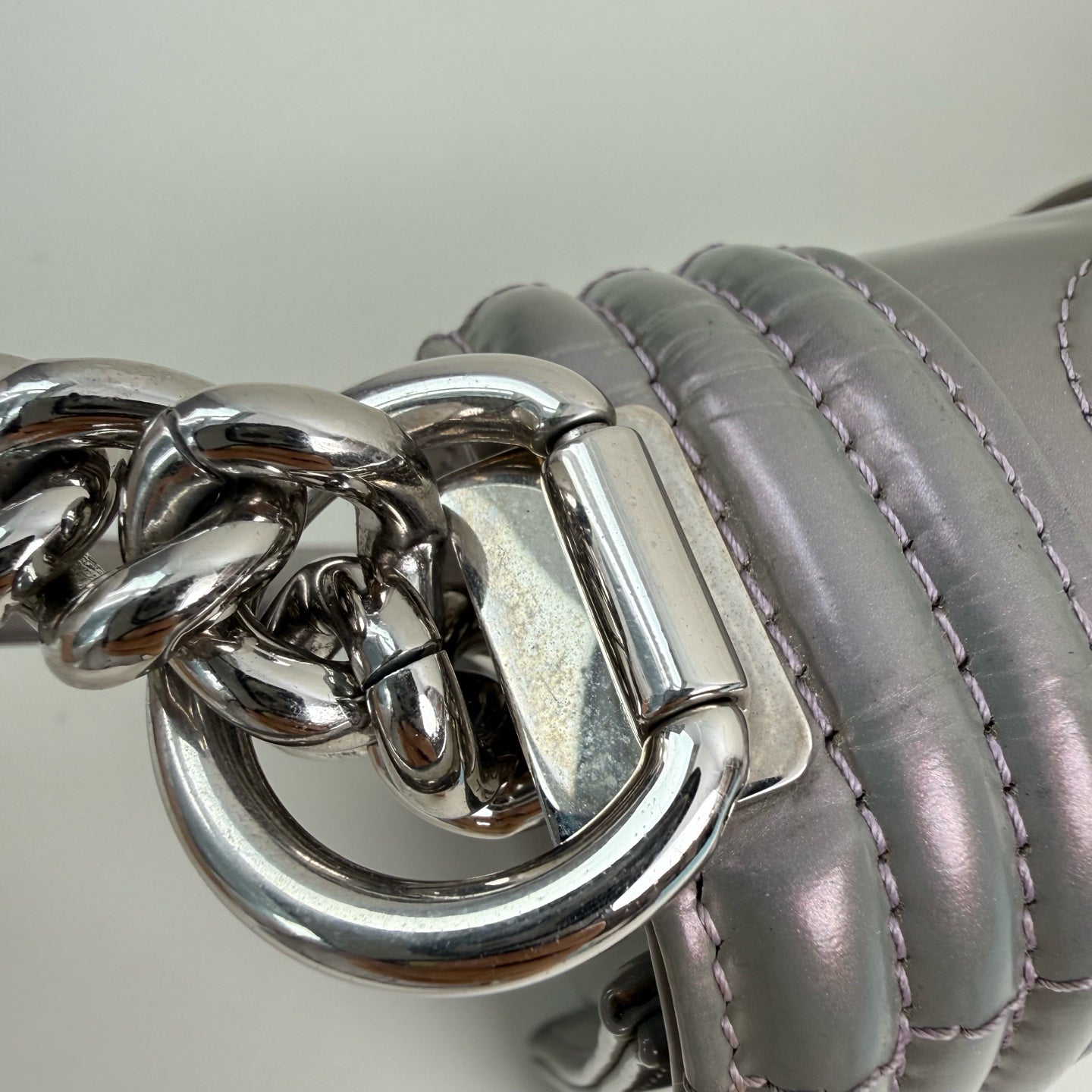 Chanel Silver Shoulder Bag