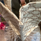 Celine CABAS THAIS small-sized handbag in signature-printed fabric and calfskin leather Leather CONF.199162FRF.01BC