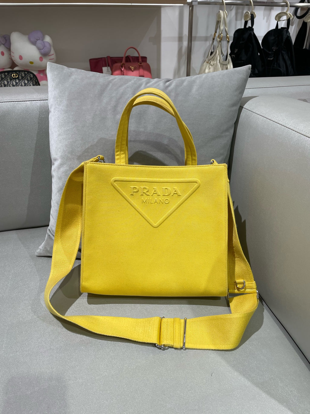 Prada Yellow Tote 1BG382_2DXI_F0377_V_KRO