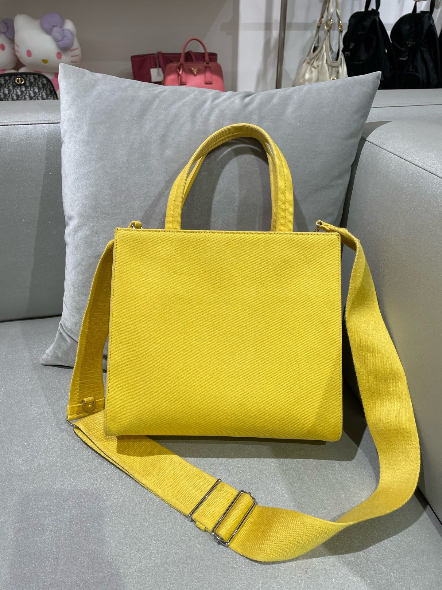Prada Yellow Tote 1BG382_2DXI_F0377_V_KRO