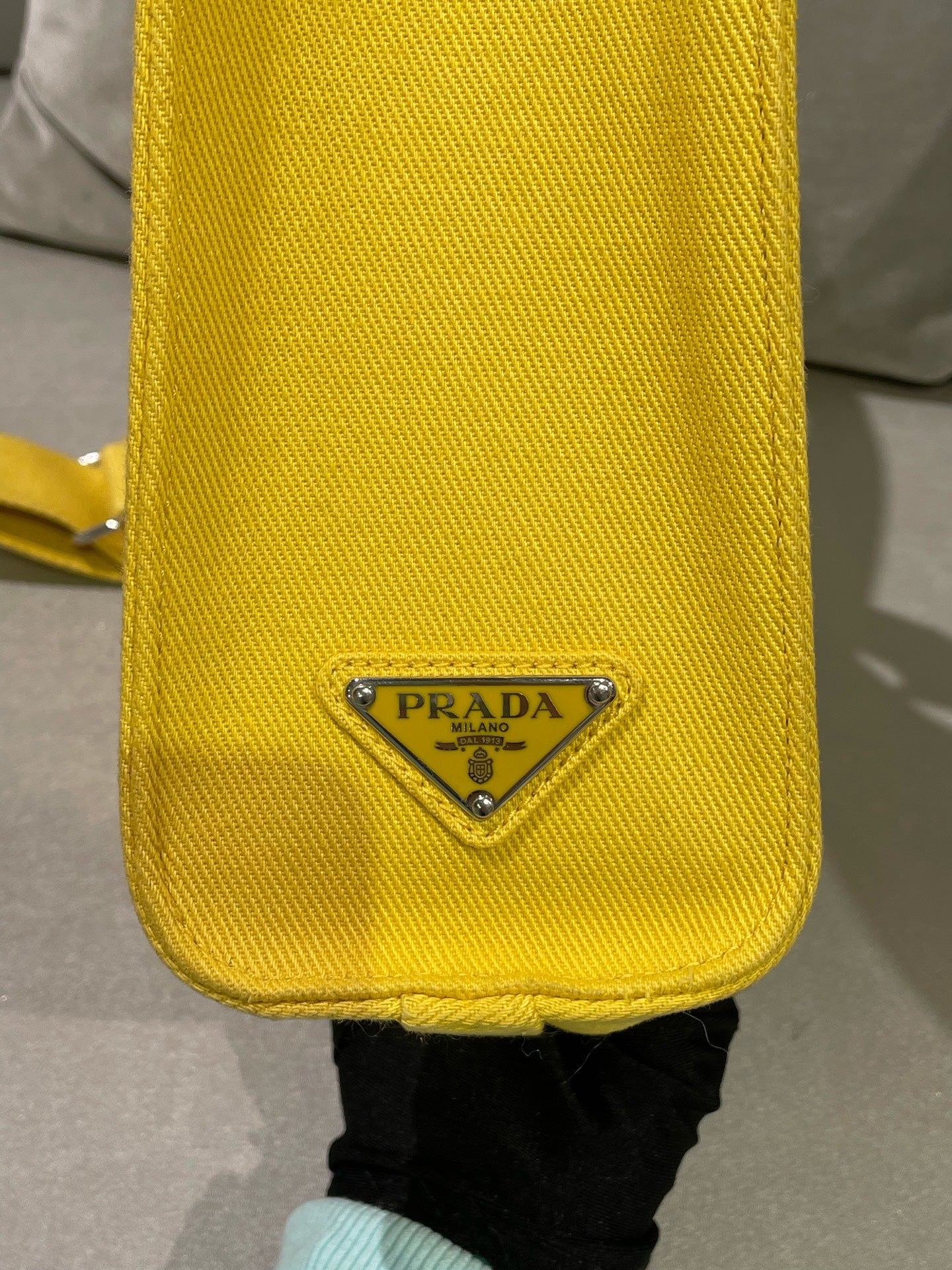 Prada Yellow Tote 1BG382_2DXI_F0377_V_KRO
