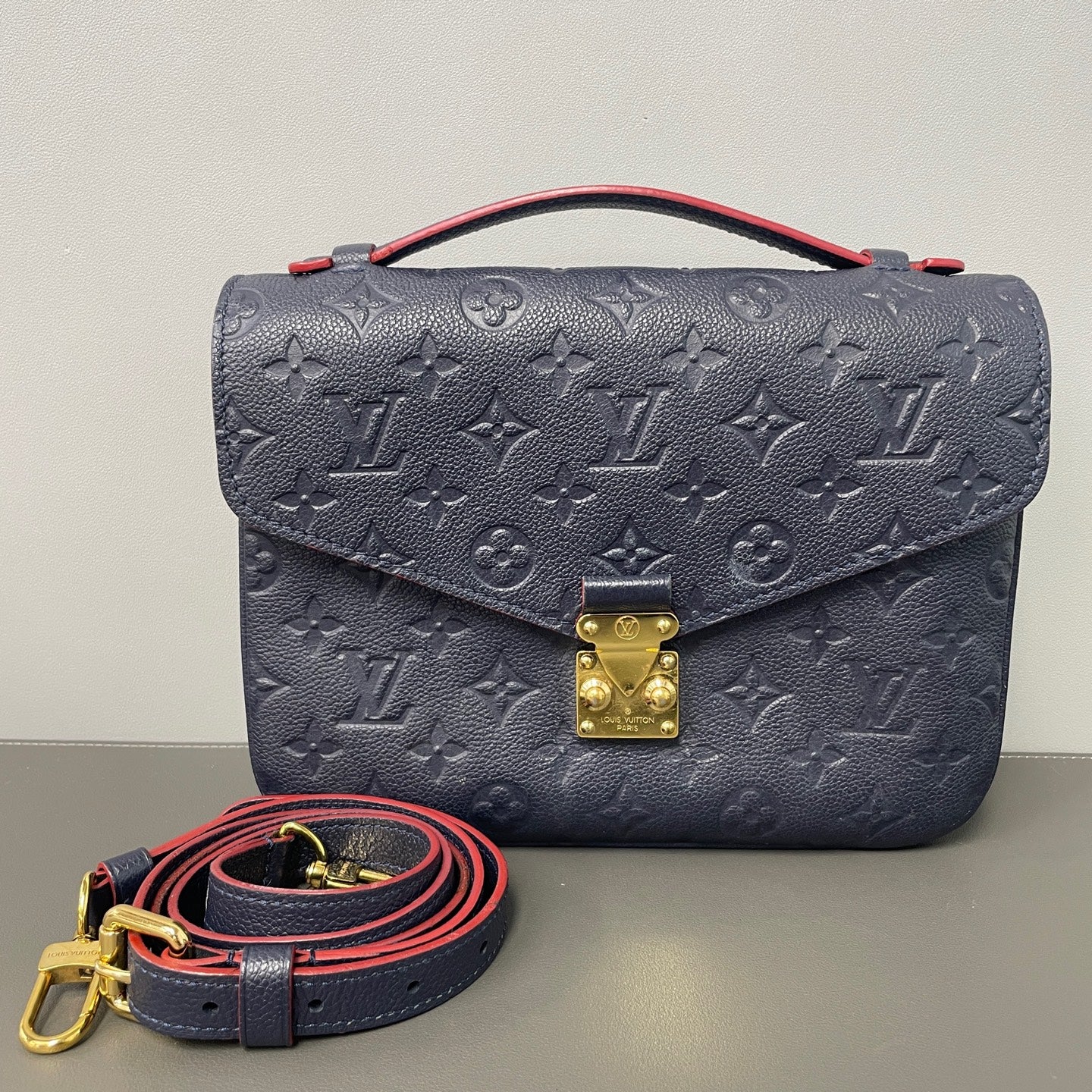 Louis Vuitton Blue Messenger Bag