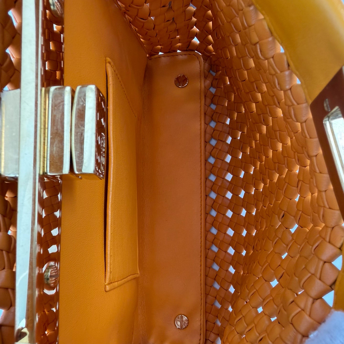 Fendi Orange Satchel