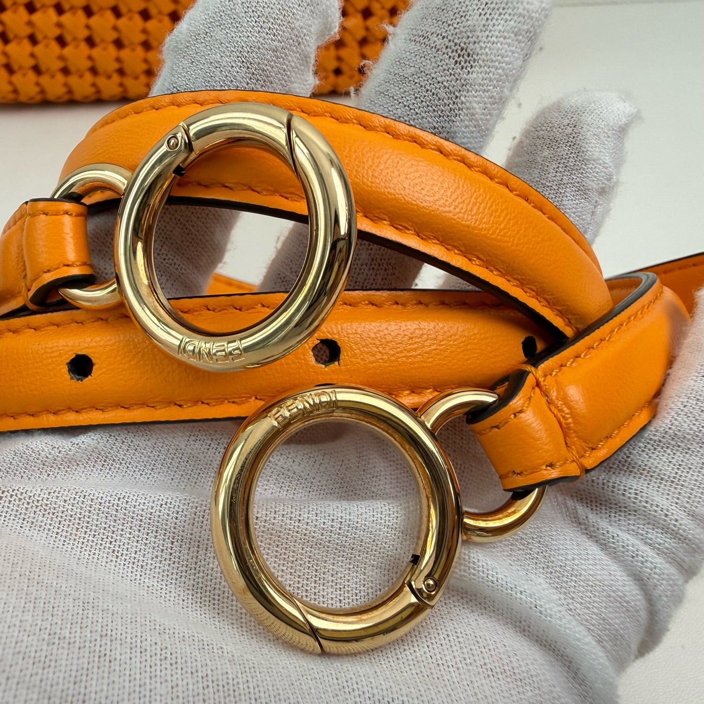Fendi Orange Satchel