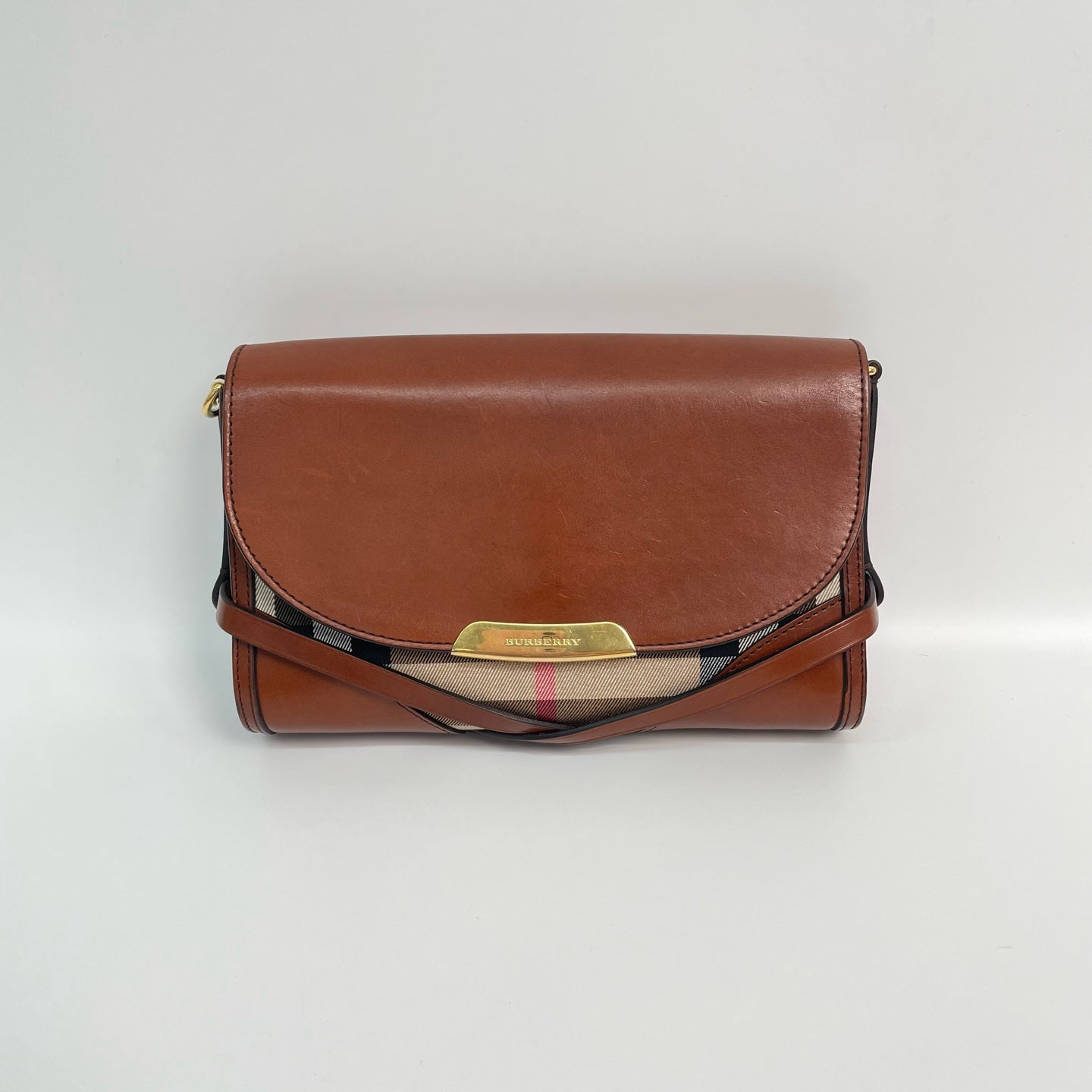 Burberry Canvas Brown Messenger Bag