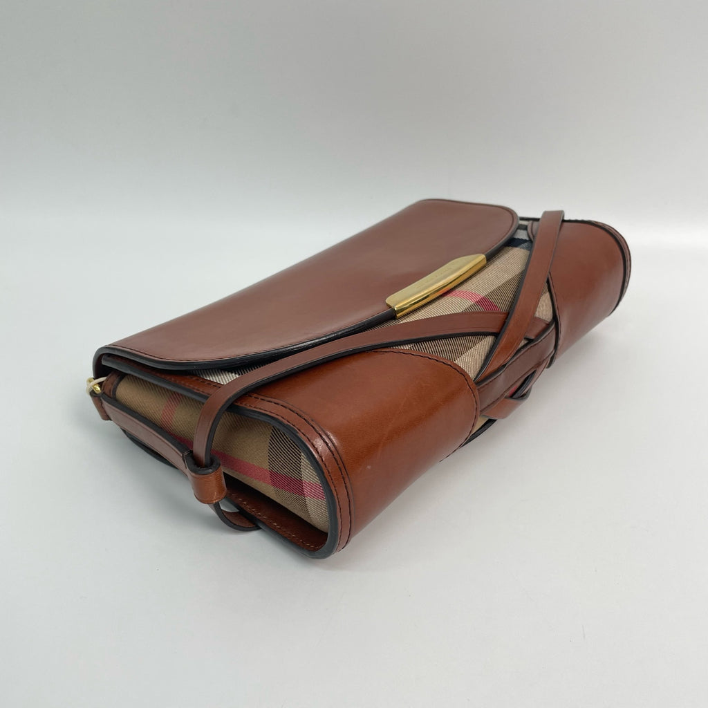 Burberry Canvas Brown Messenger Bag