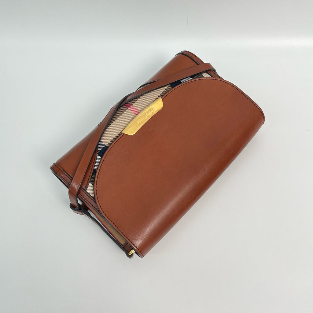 Burberry Canvas Brown Messenger Bag
