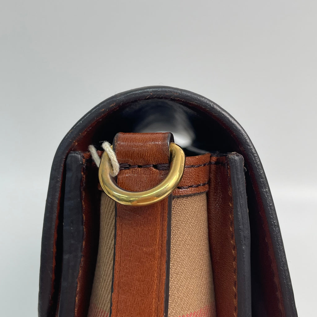 Burberry Canvas Brown Messenger Bag