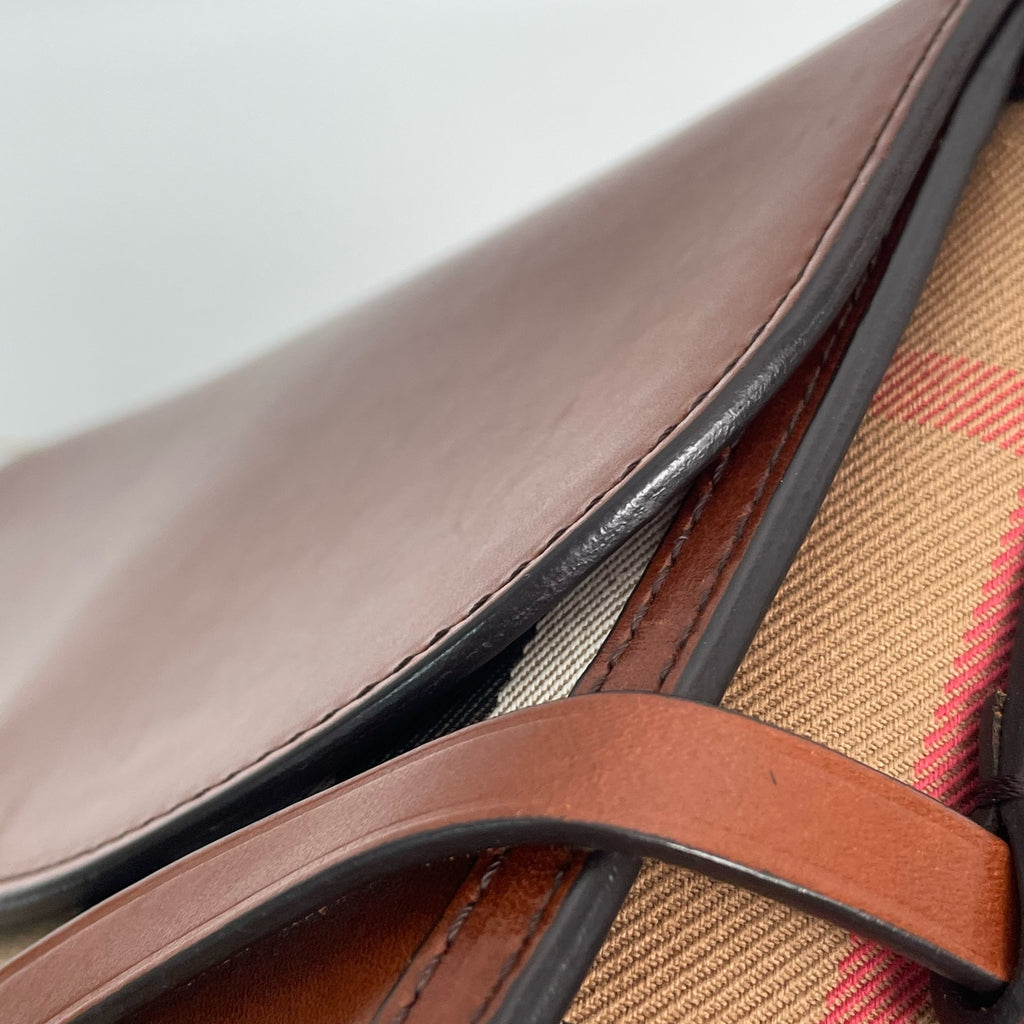 Burberry Canvas Brown Messenger Bag