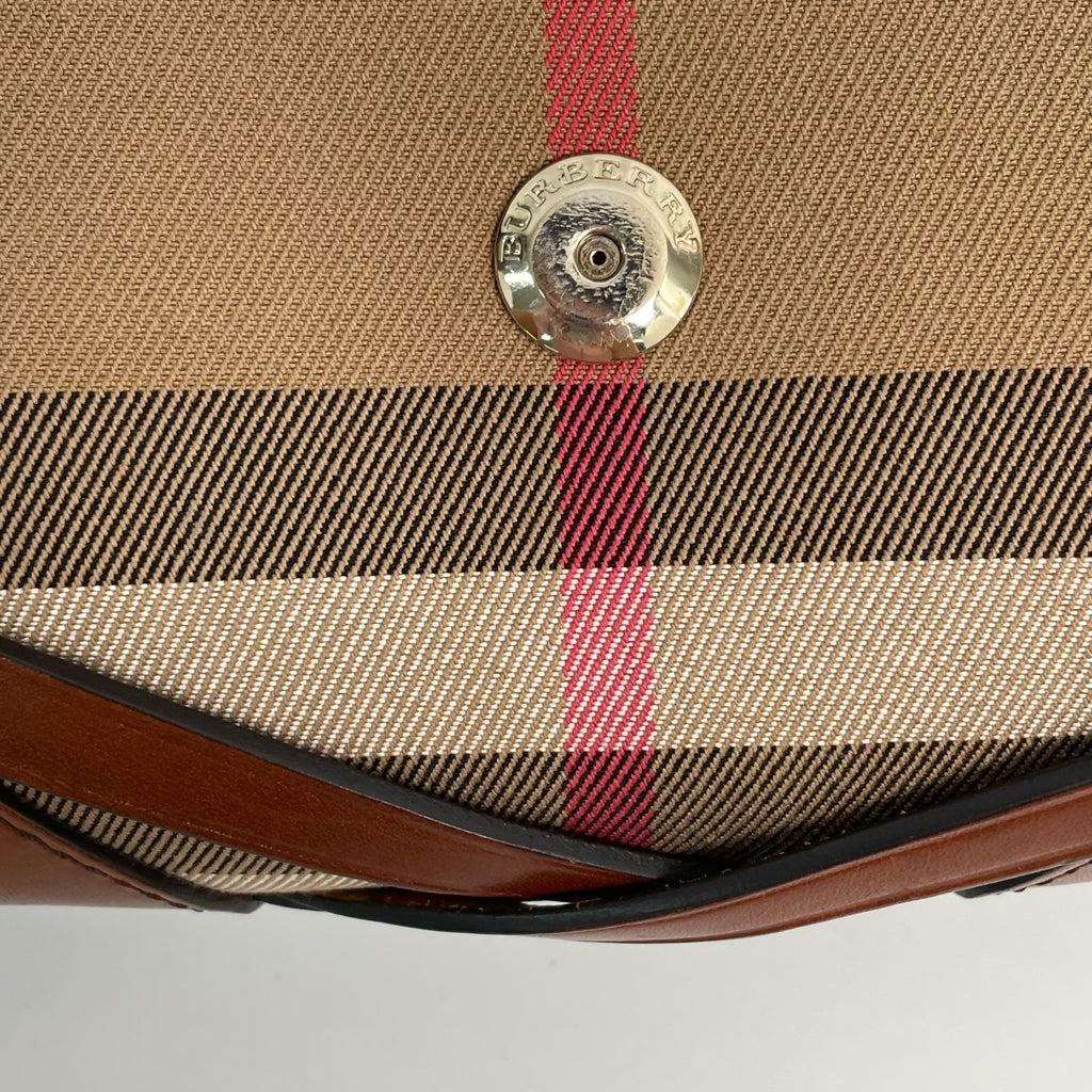 Burberry Canvas Brown Messenger Bag