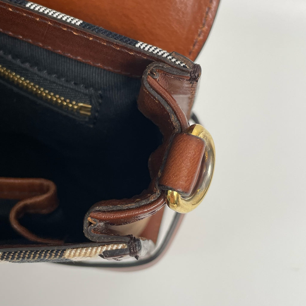 Burberry Canvas Brown Messenger Bag