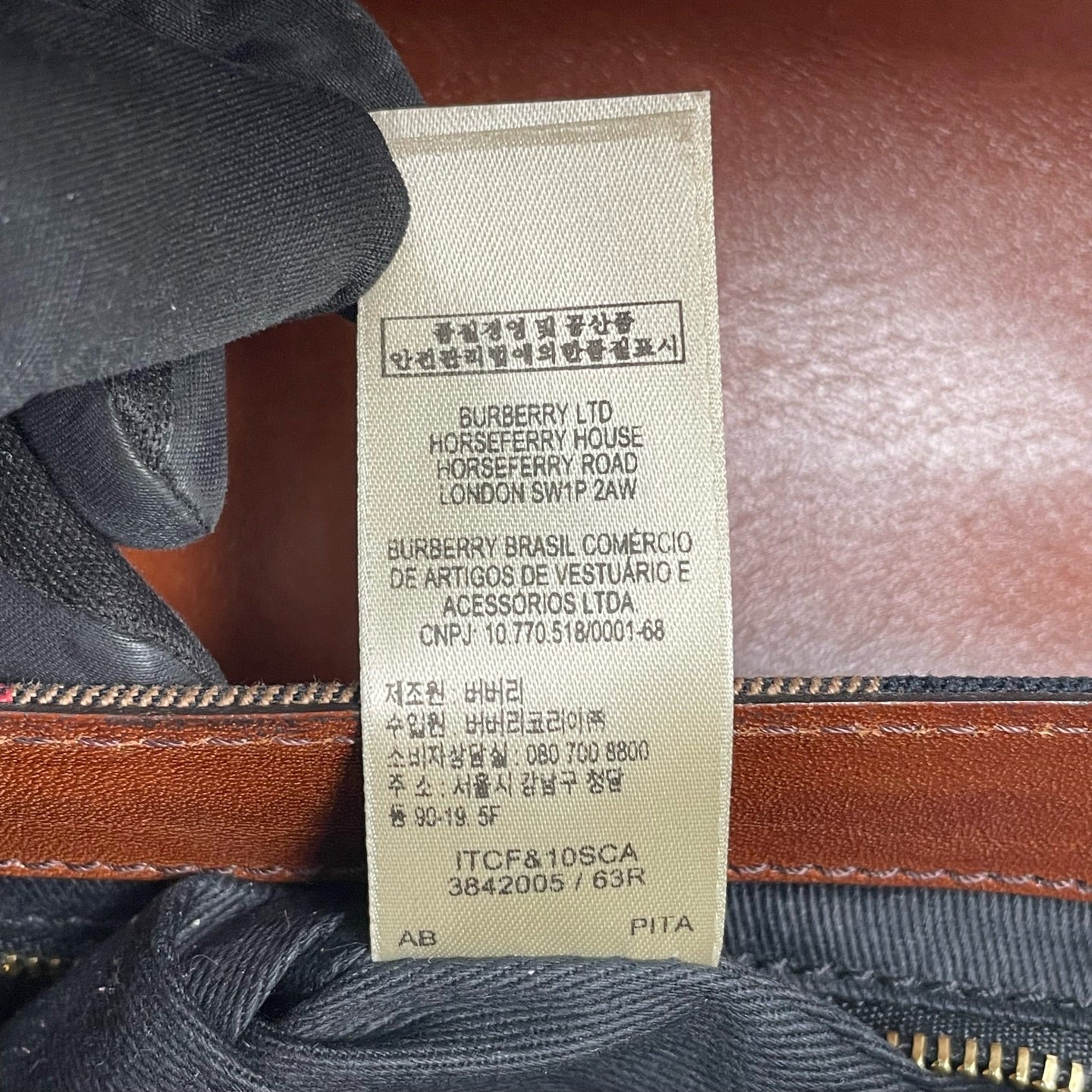 Burberry Canvas Brown Messenger Bag
