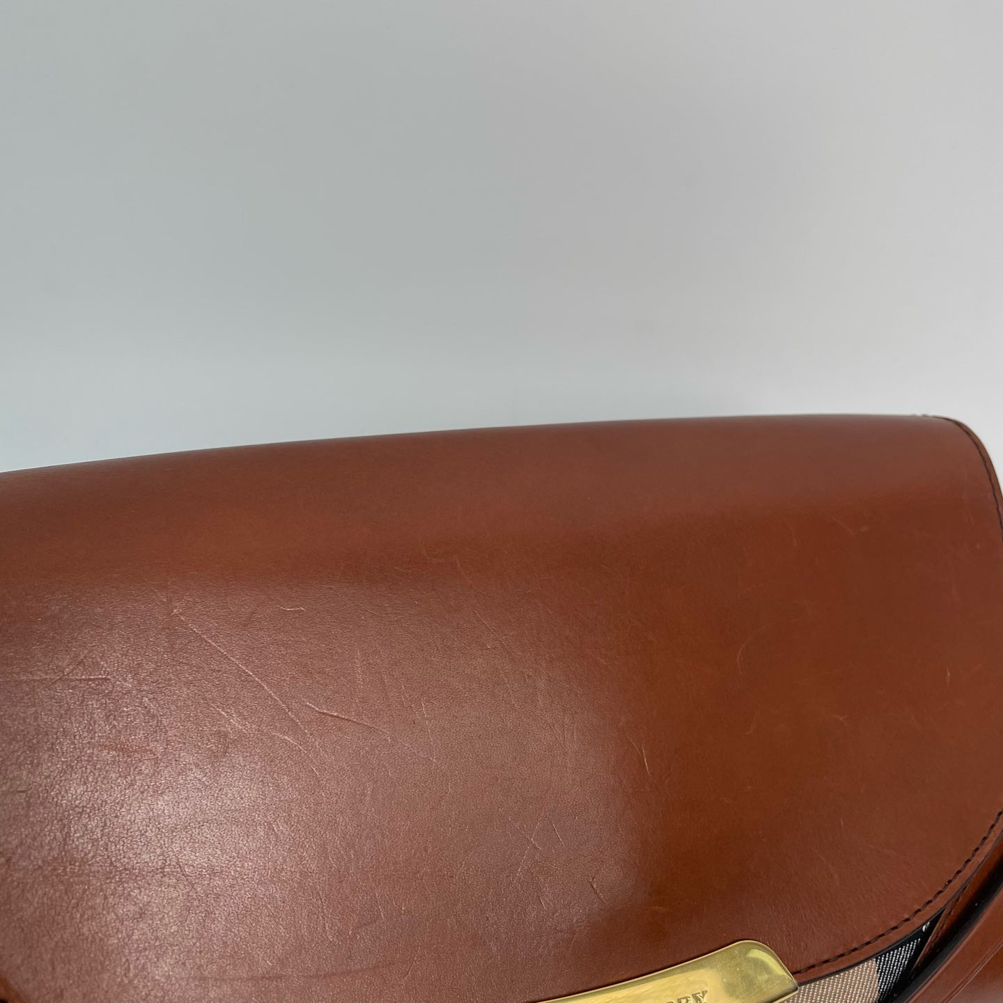 Burberry Canvas Brown Messenger Bag