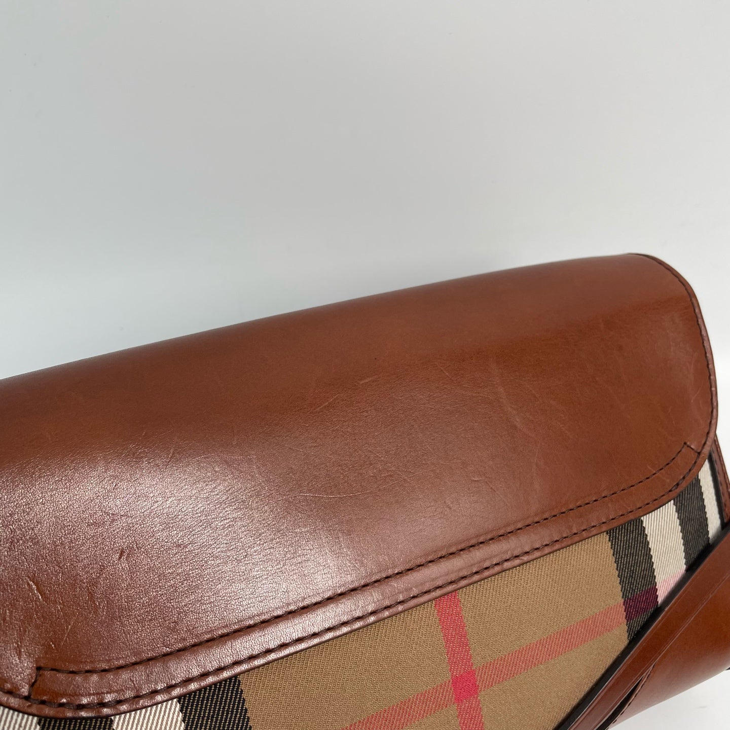 Burberry Canvas Brown Messenger Bag