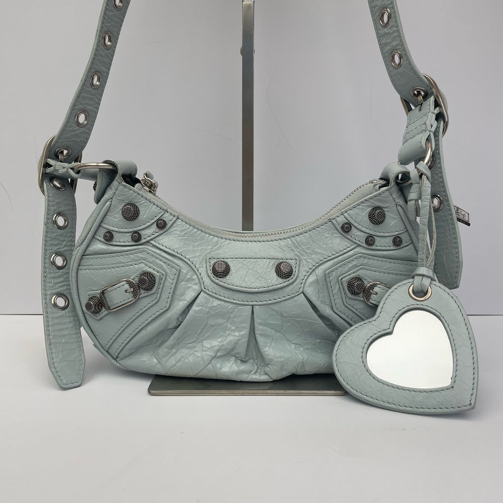 Balenciaga LE CAGOLE Leather Blue 6713091VG9Y4714