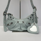 Balenciaga LE CAGOLE Leather Blue 6713091VG9Y4714