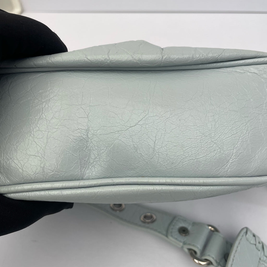 Balenciaga LE CAGOLE Leather Blue 6713091VG9Y4714