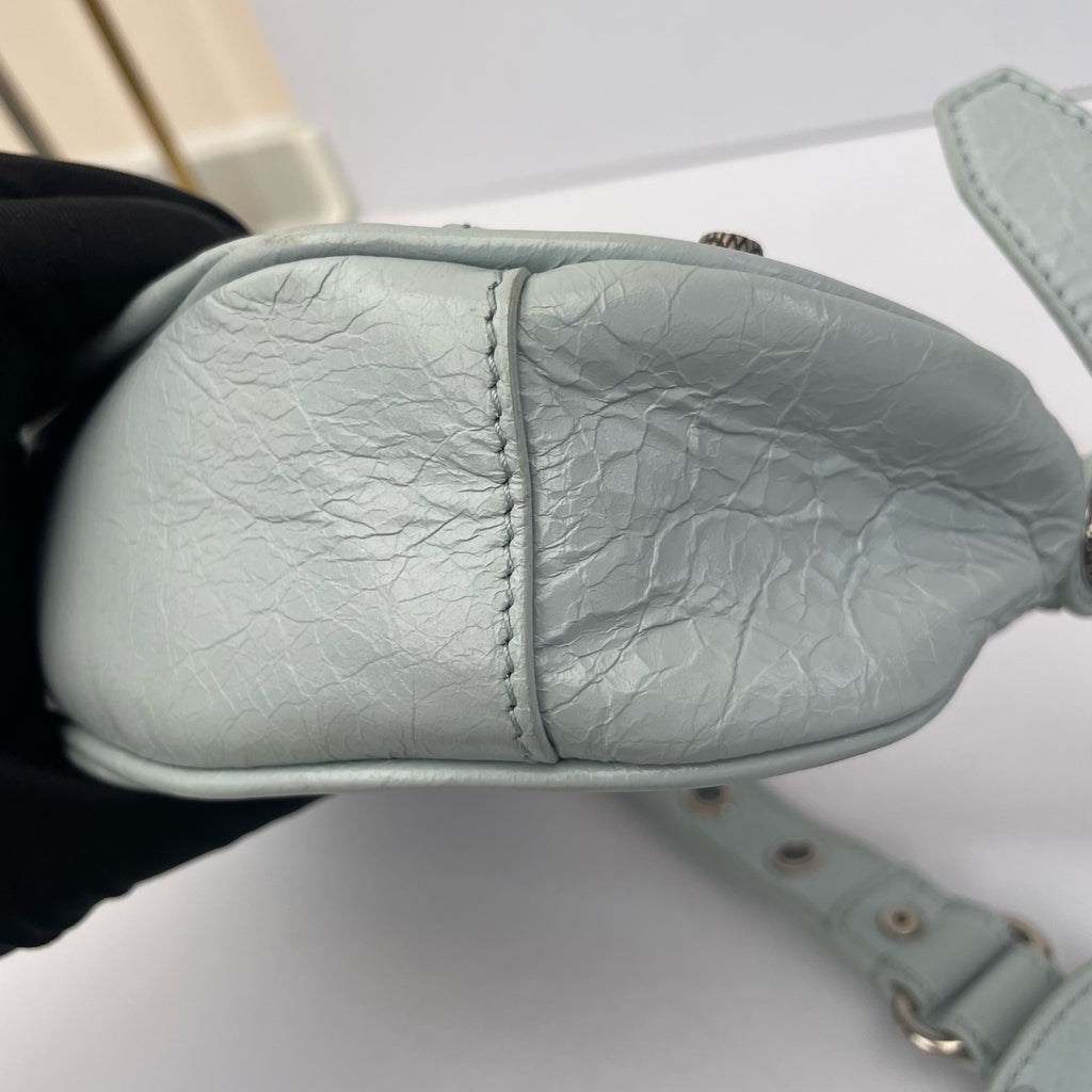 Balenciaga LE CAGOLE Leather Blue 6713091VG9Y4714