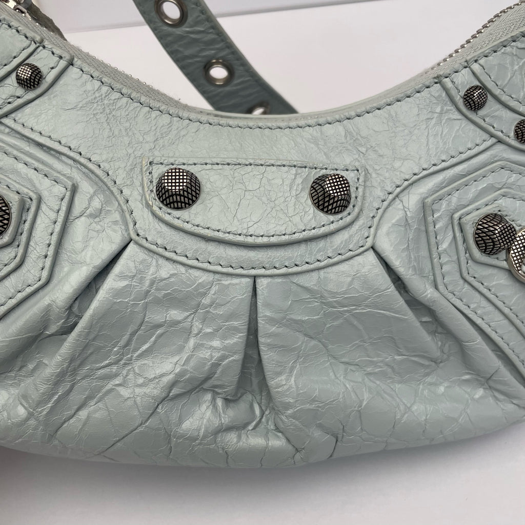 Balenciaga LE CAGOLE Leather Blue 6713091VG9Y4714