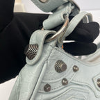 Balenciaga LE CAGOLE Leather Blue 6713091VG9Y4714