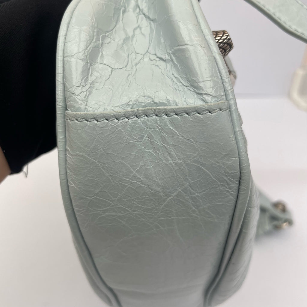 Balenciaga LE CAGOLE Leather Blue 6713091VG9Y4714