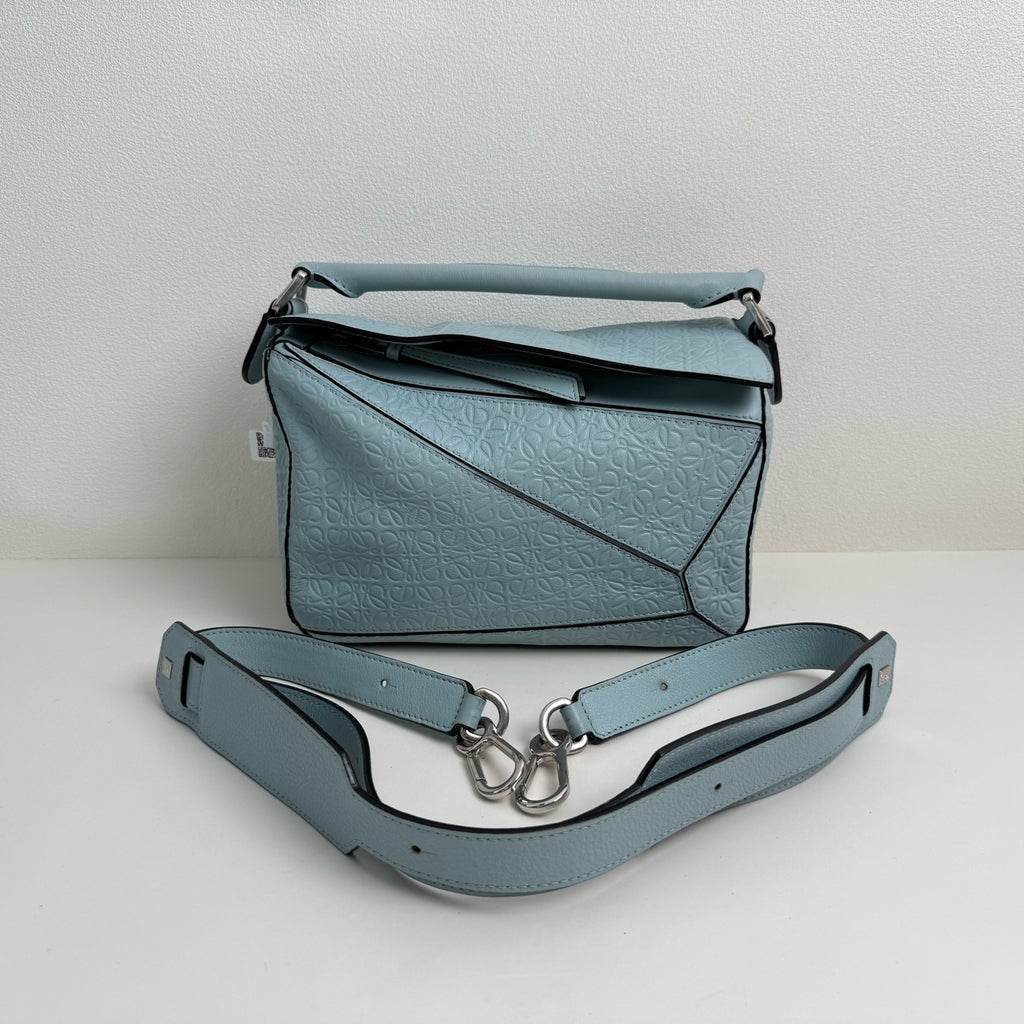 Loewe Puzzle Series Blue Satchel