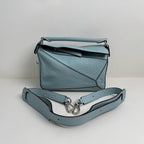 Loewe Puzzle Series Blue Satchel