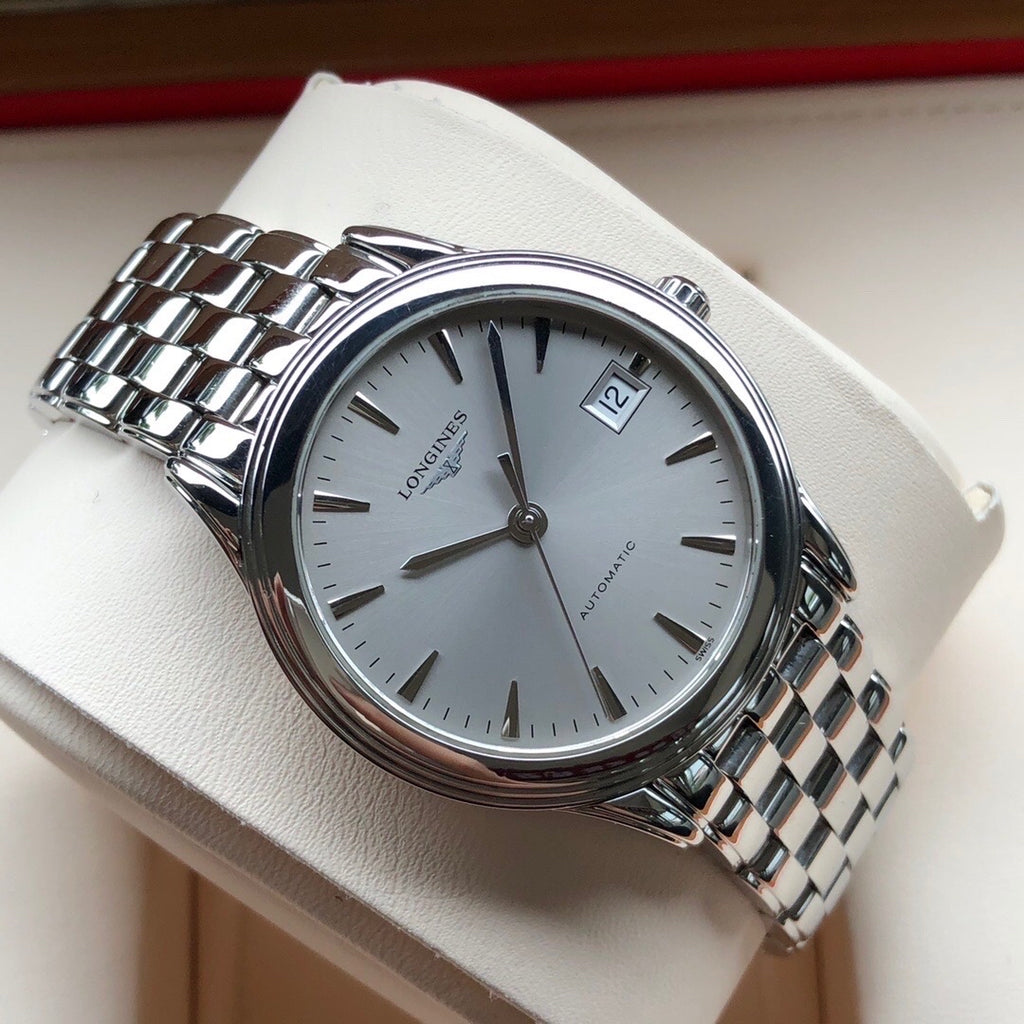 Longines Classic Silver Automatic (self-winding) watch 35.6 millimeters L4.774.4.72.6