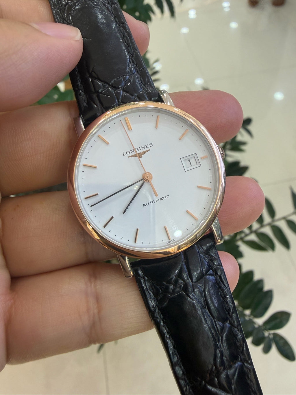 Longines Rose gold Automatic (self-winding) watch