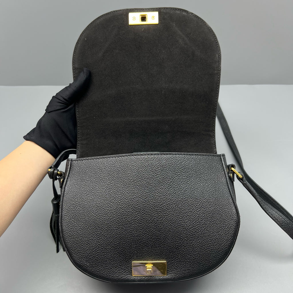 Louis Vuitton Black Saddle Bag