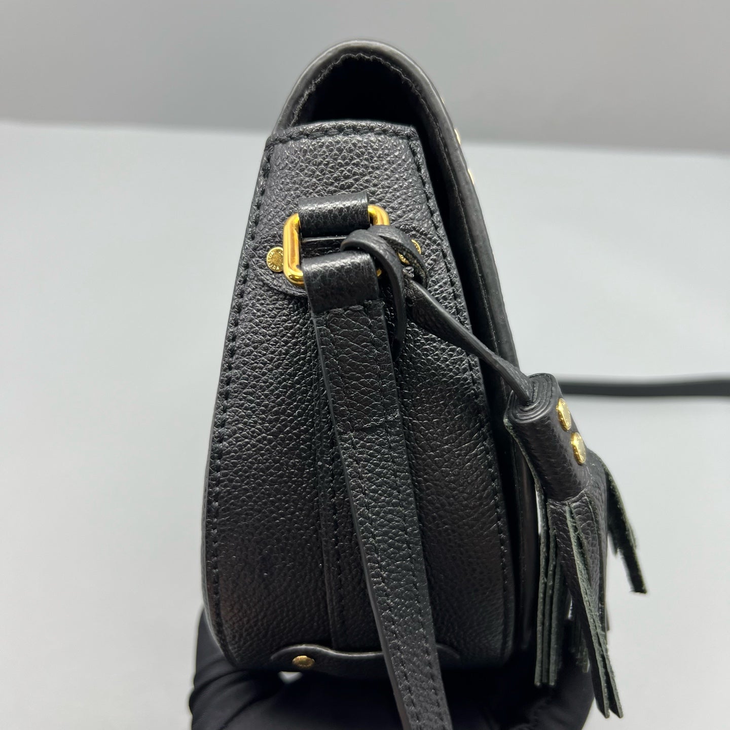 Louis Vuitton Black Saddle Bag