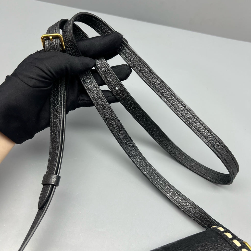 Louis Vuitton Black Saddle Bag