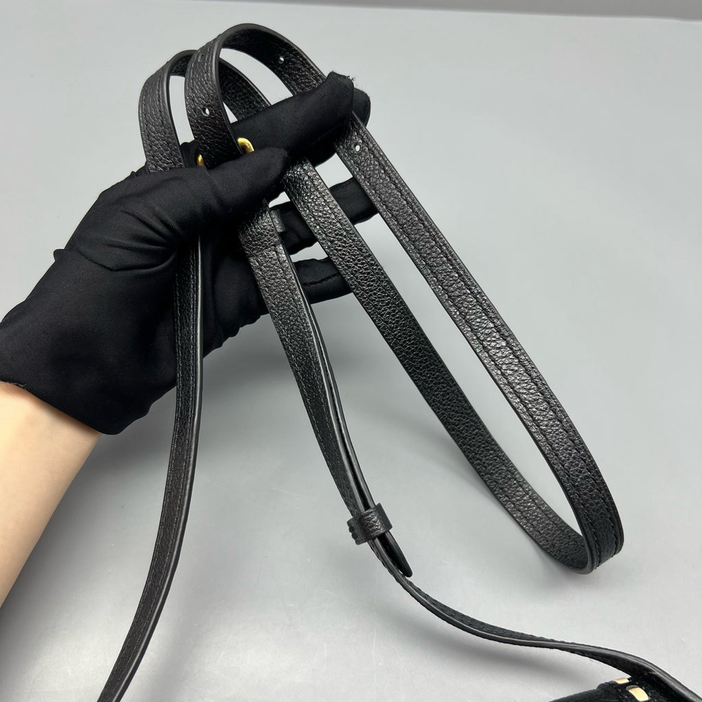 Louis Vuitton Black Saddle Bag