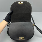 Louis Vuitton Black Saddle Bag