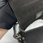 Louis Vuitton Black Saddle Bag