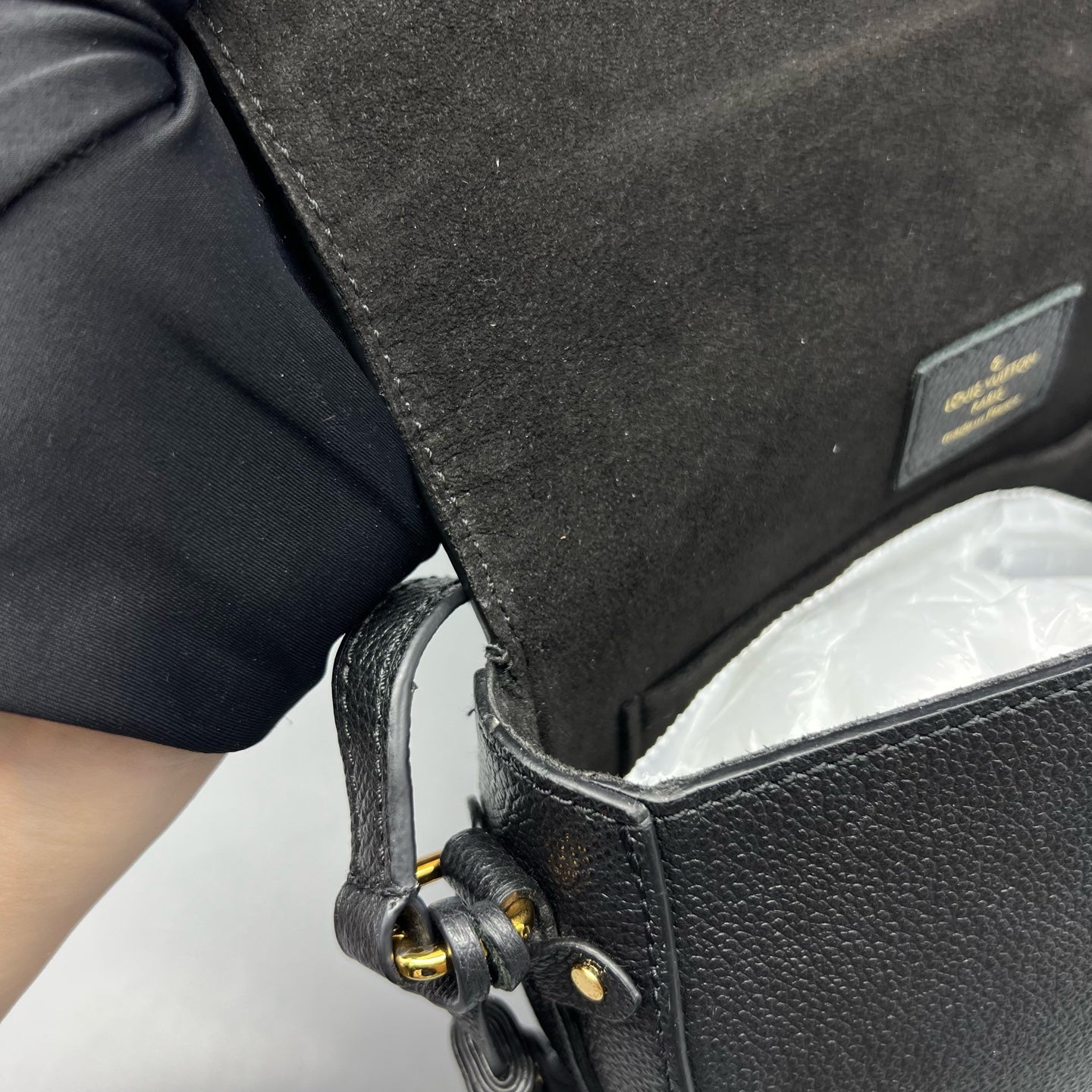 Louis Vuitton Black Saddle Bag