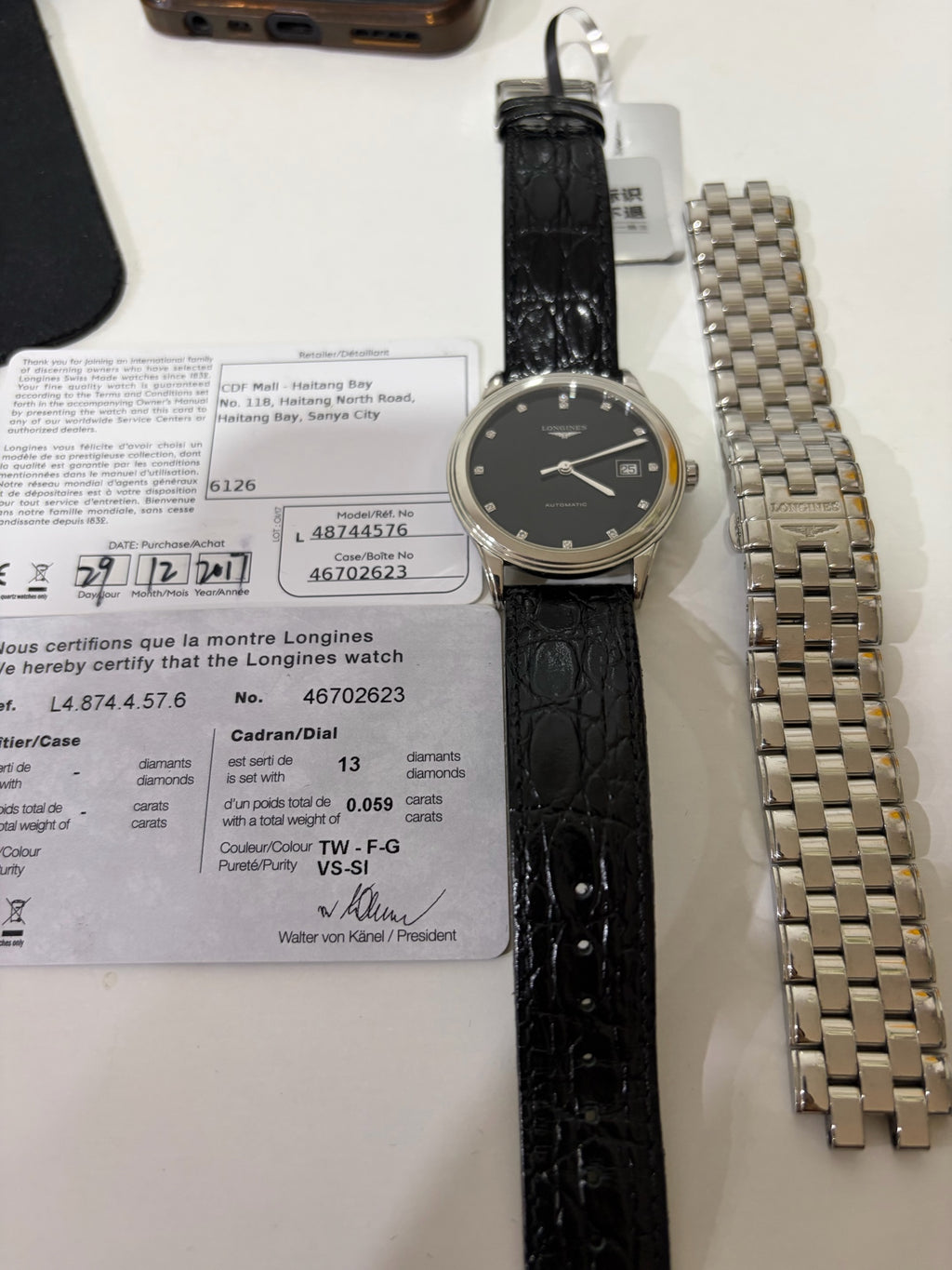 Longines Elegance 38.5 millimeters L4.874.4.57.6