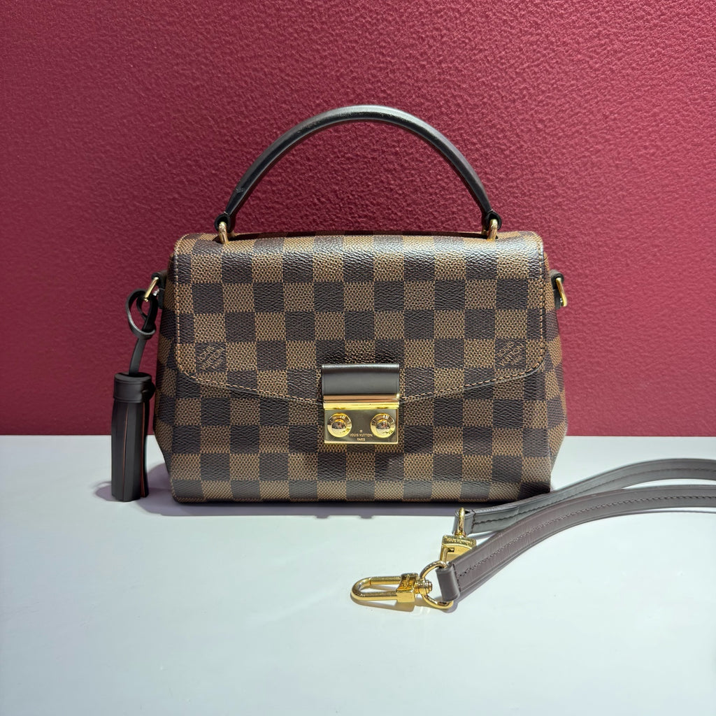 Louis Vuitton Croisette Brown Satchel 25.0x 17.0x 9.5 cm N53000